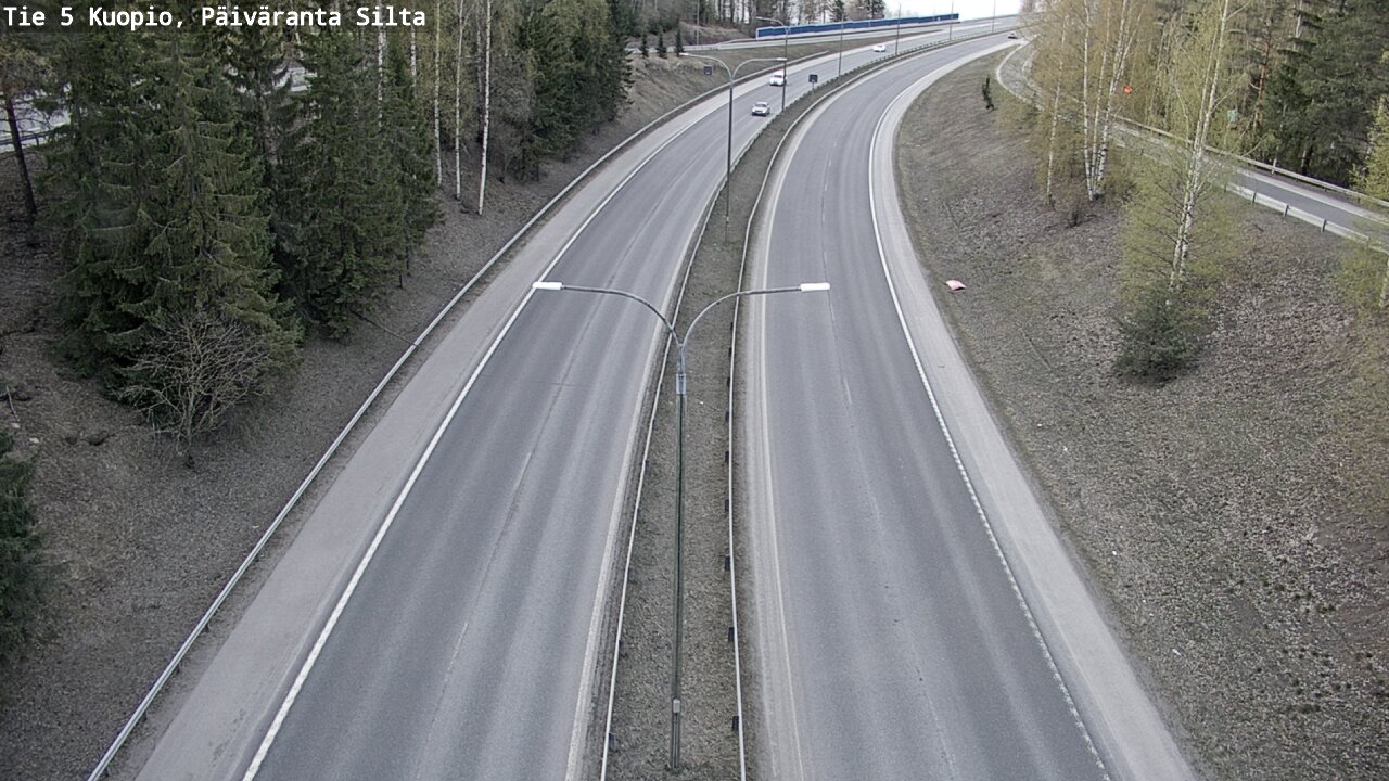 Weather Camera Image Road 5 Kuopio, Päiväranta silta, Kuopio, Pohjois-Savo