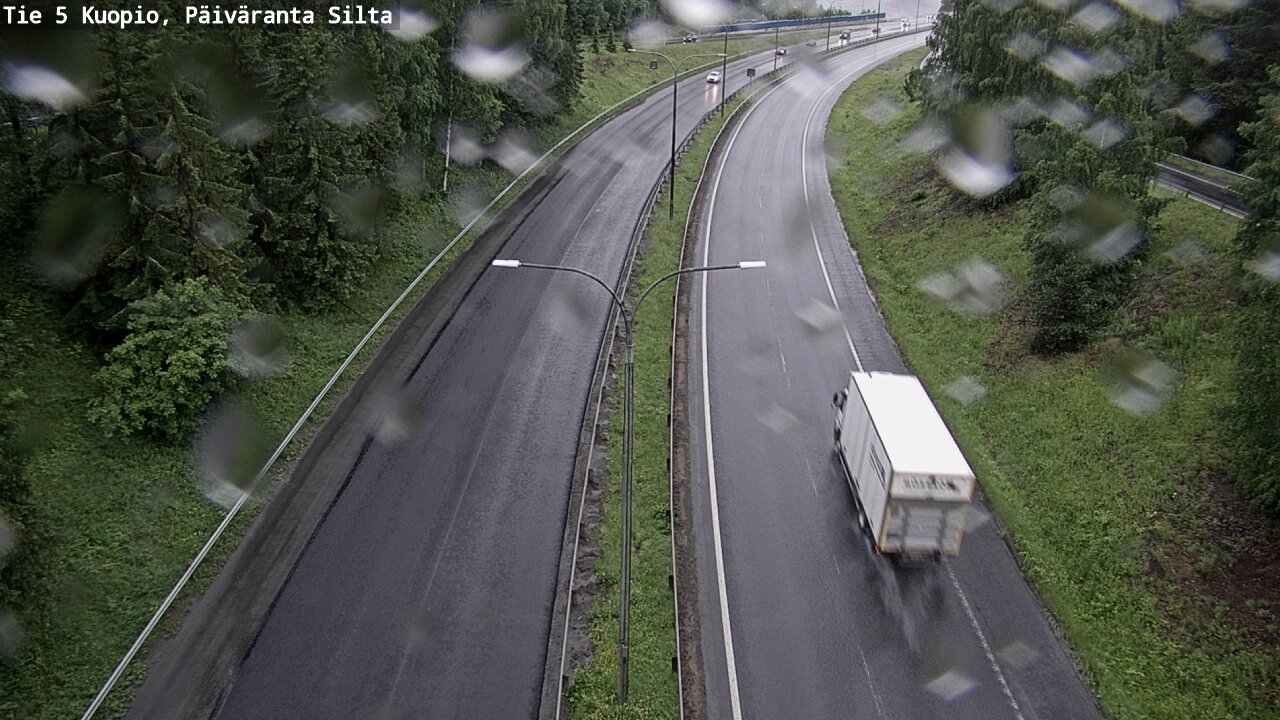 Weather Camera Image Road 5 Kuopio, Päiväranta silta, Kuopio, Pohjois-Savo