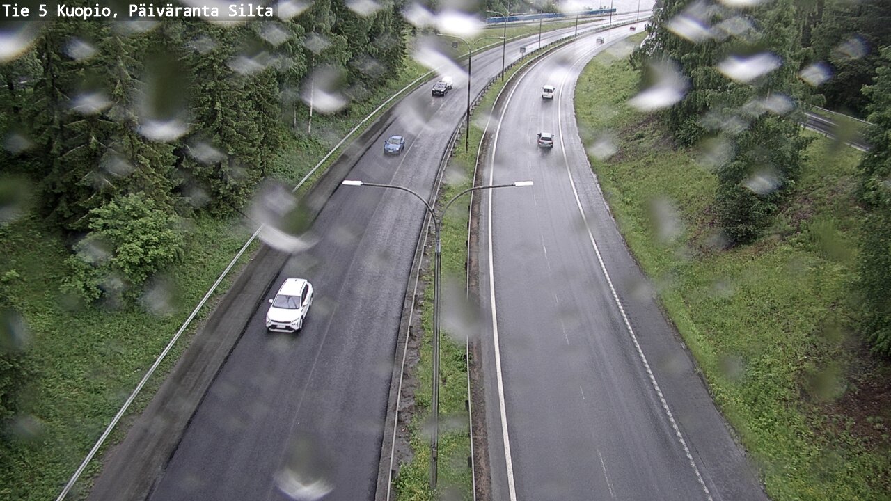 Weather Camera Image Väg 5 Kuopio, Päiväranta silta, Kuopio, Pohjois-Savo