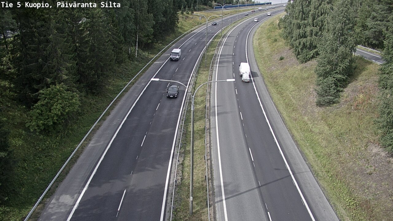 Weather Camera Image Road 5 Kuopio, Päiväranta silta, Kuopio, Pohjois-Savo