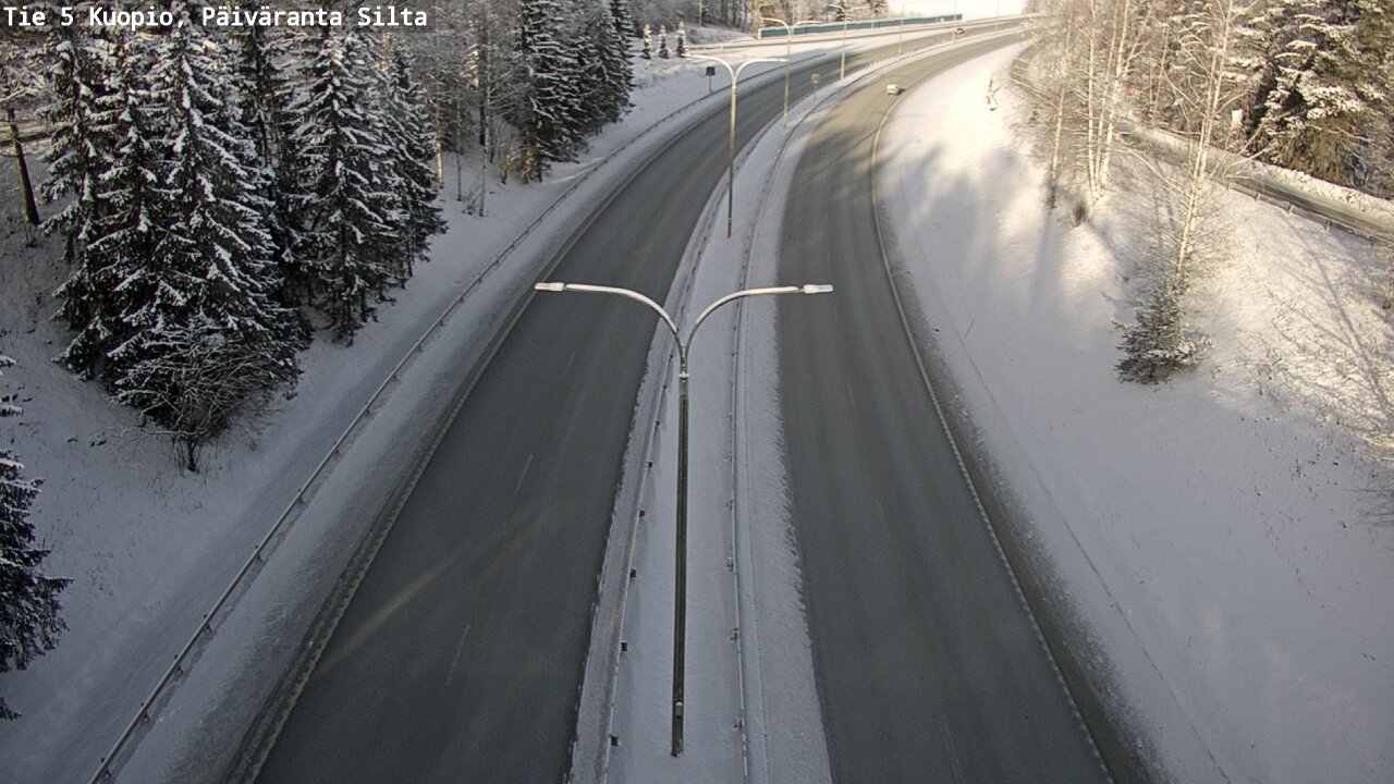 Weather Camera Image Väg 5 Kuopio, Päiväranta silta, Kuopio, Pohjois-Savo