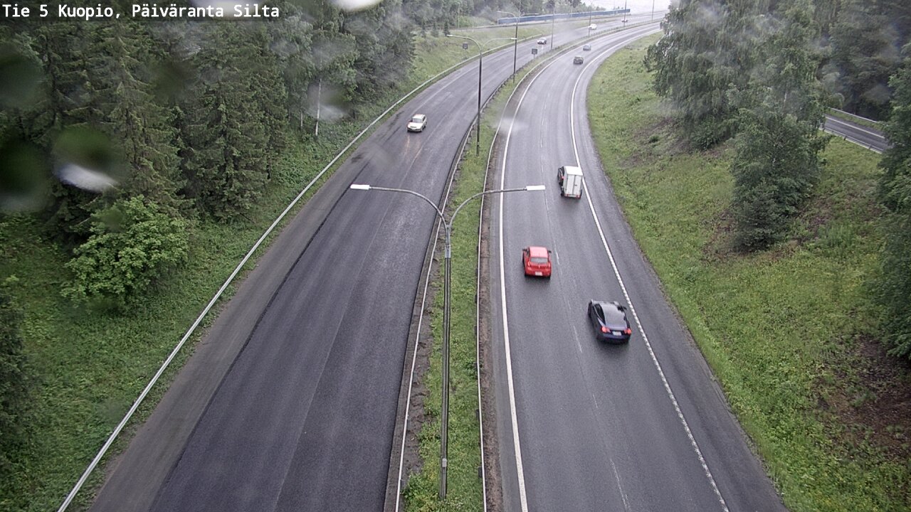 Weather Camera Image Väg 5 Kuopio, Päiväranta silta, Kuopio, Pohjois-Savo