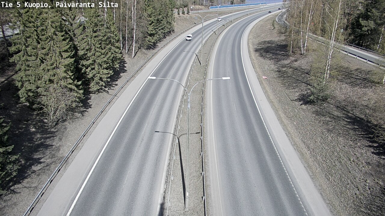 Weather Camera Image Road 5 Kuopio, Päiväranta silta, Kuopio, Pohjois-Savo