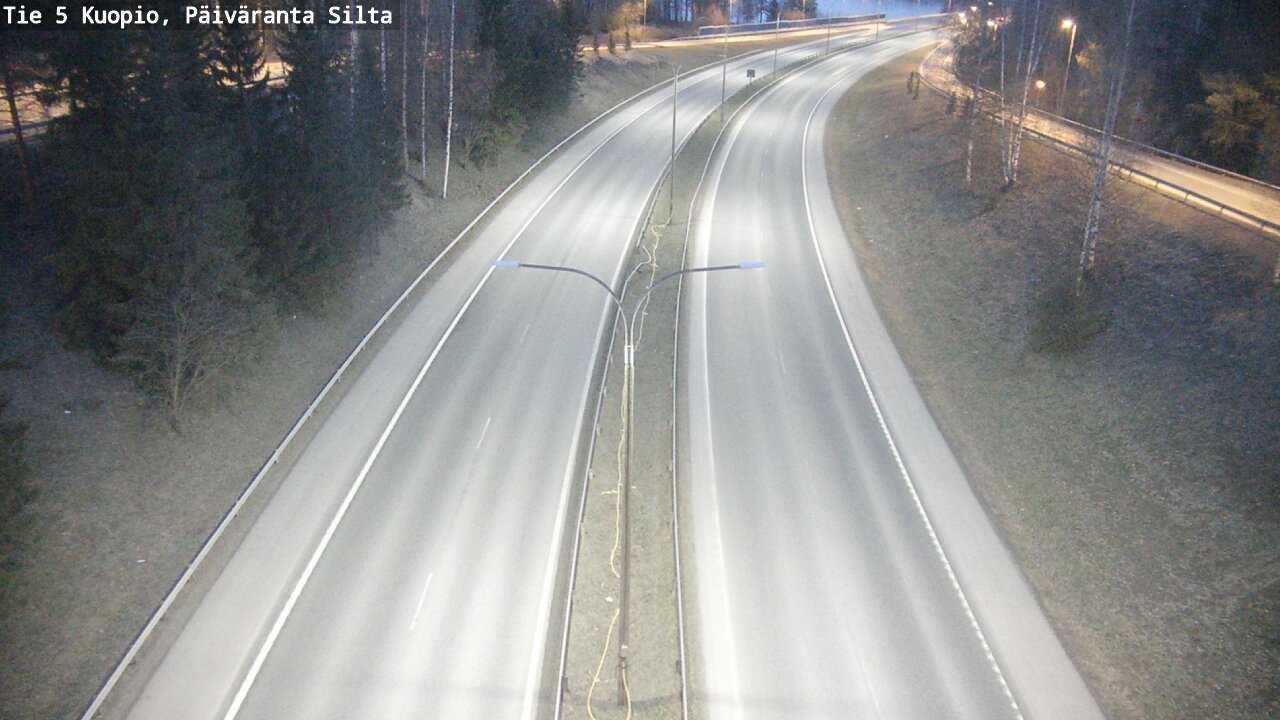 Weather Camera Image Väg 5 Kuopio, Päiväranta silta, Kuopio, Pohjois-Savo