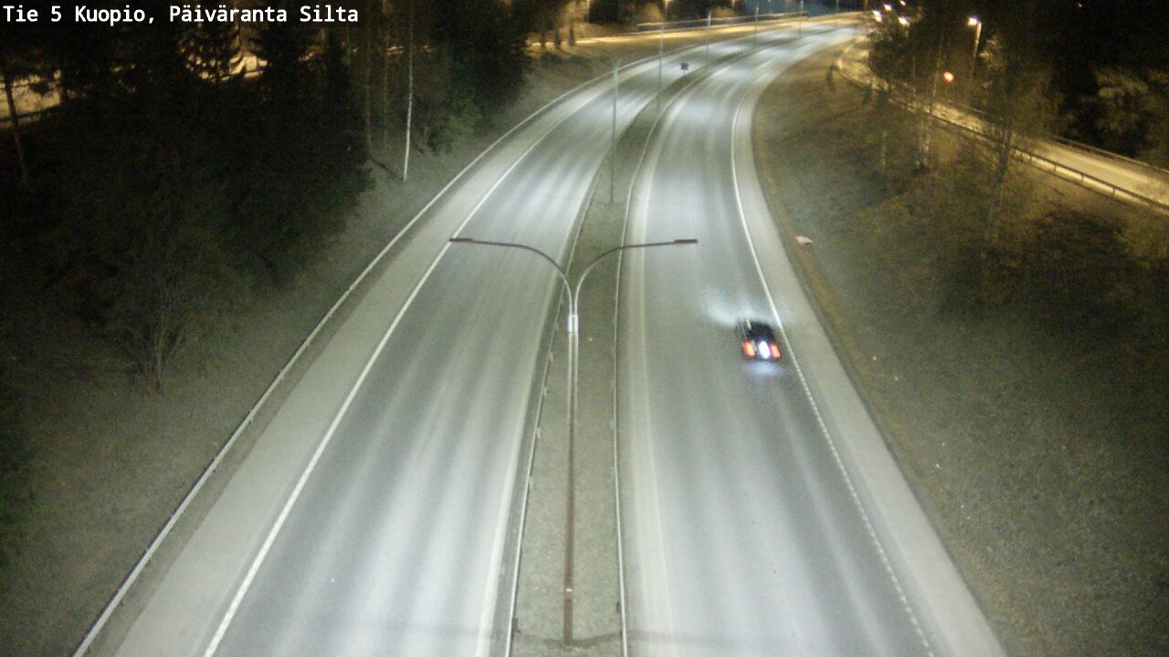 Weather Camera Image Road 5 Kuopio, Päiväranta silta, Kuopio, Pohjois-Savo
