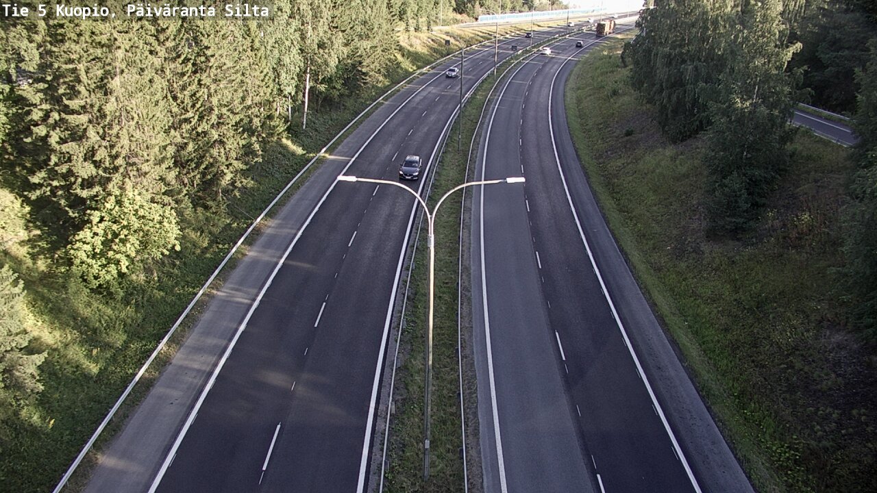 Weather Camera Image Road 5 Kuopio, Päiväranta silta, Kuopio, Pohjois-Savo