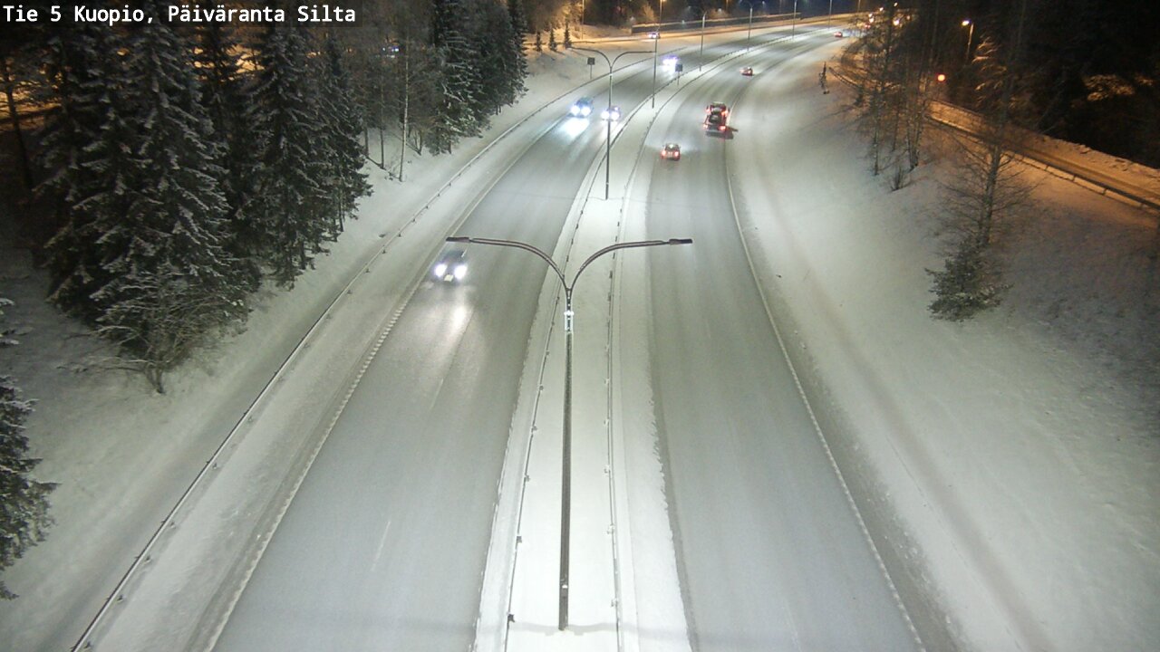 Weather Camera Image Väg 5 Kuopio, Päiväranta silta, Kuopio, Pohjois-Savo