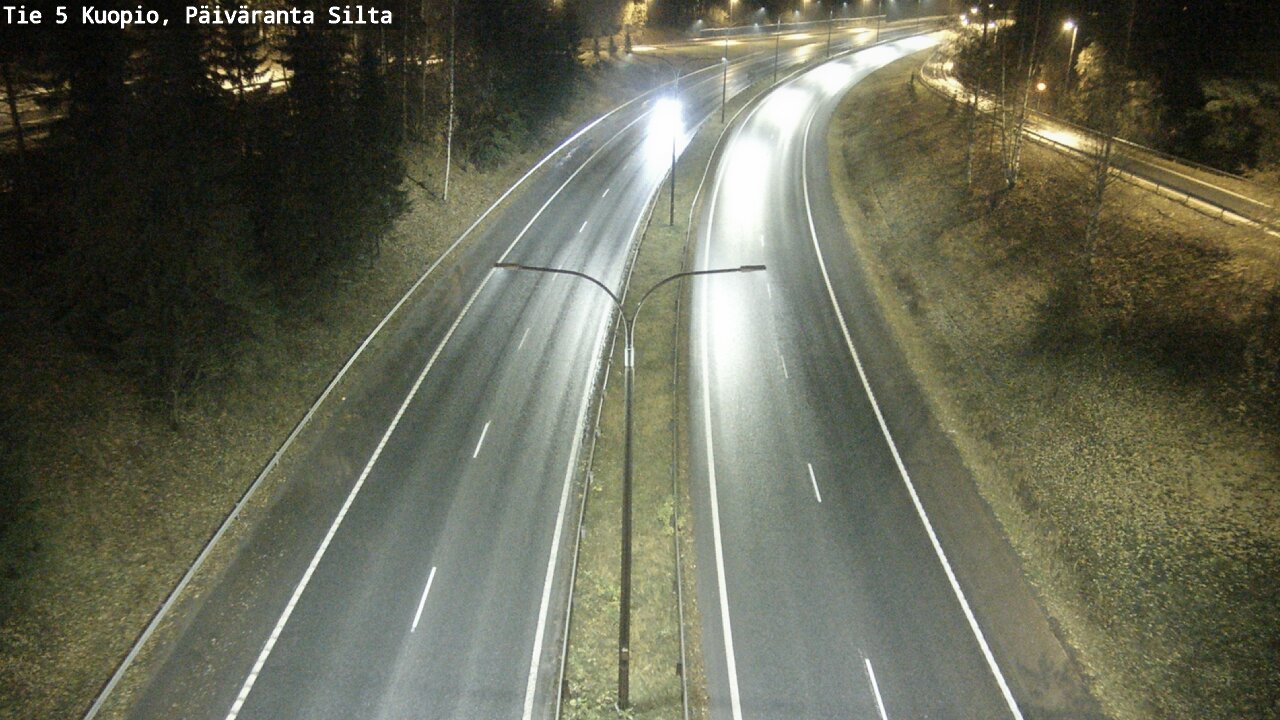 Weather Camera Image Road 5 Kuopio, Päiväranta silta, Kuopio, Pohjois-Savo