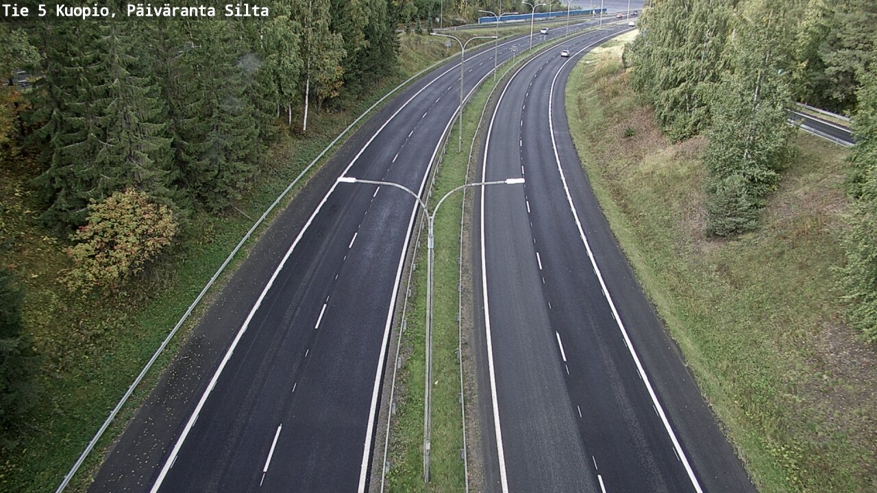 Weather Camera Image Road 5 Kuopio, Päiväranta silta, Kuopio, Pohjois-Savo