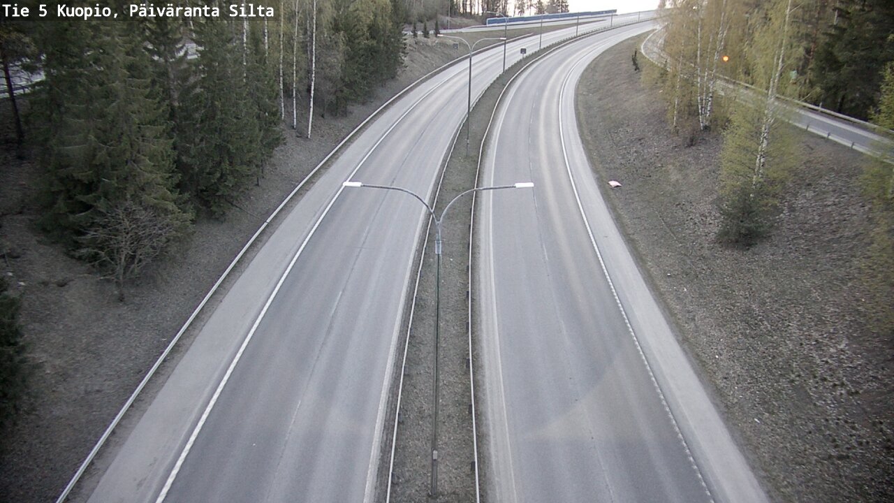 Weather Camera Image Road 5 Kuopio, Päiväranta silta, Kuopio, Pohjois-Savo