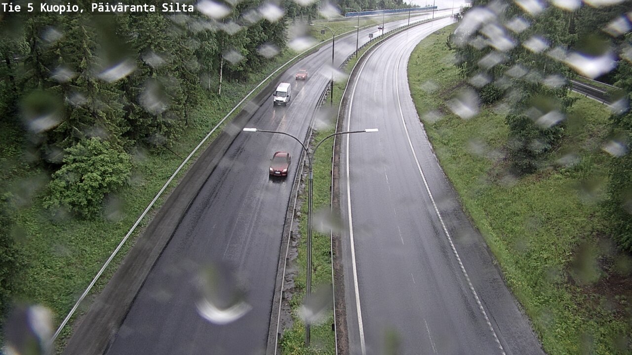 Weather Camera Image Väg 5 Kuopio, Päiväranta silta, Kuopio, Pohjois-Savo