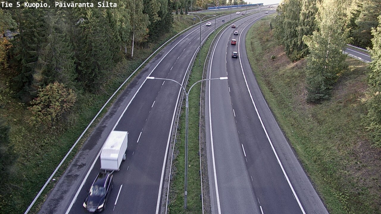 Weather Camera Image Väg 5 Kuopio, Päiväranta silta, Kuopio, Pohjois-Savo