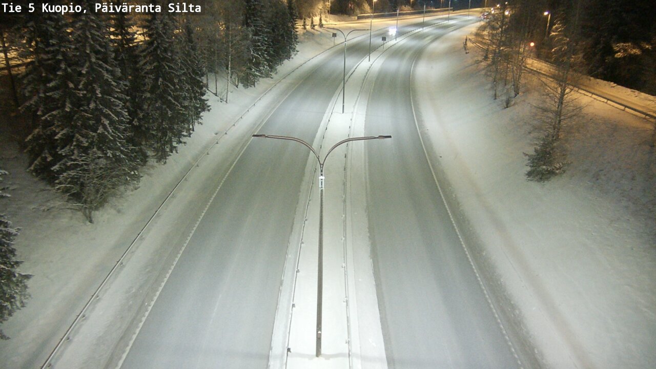 Weather Camera Image Road 5 Kuopio, Päiväranta silta, Kuopio, Pohjois-Savo
