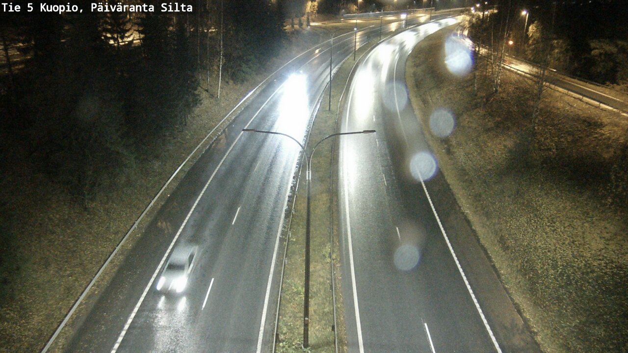 Weather Camera Image Väg 5 Kuopio, Päiväranta silta, Kuopio, Pohjois-Savo