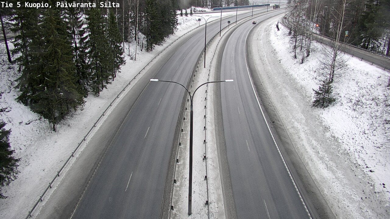 Weather Camera Image Road 5 Kuopio, Päiväranta silta, Kuopio, Pohjois-Savo