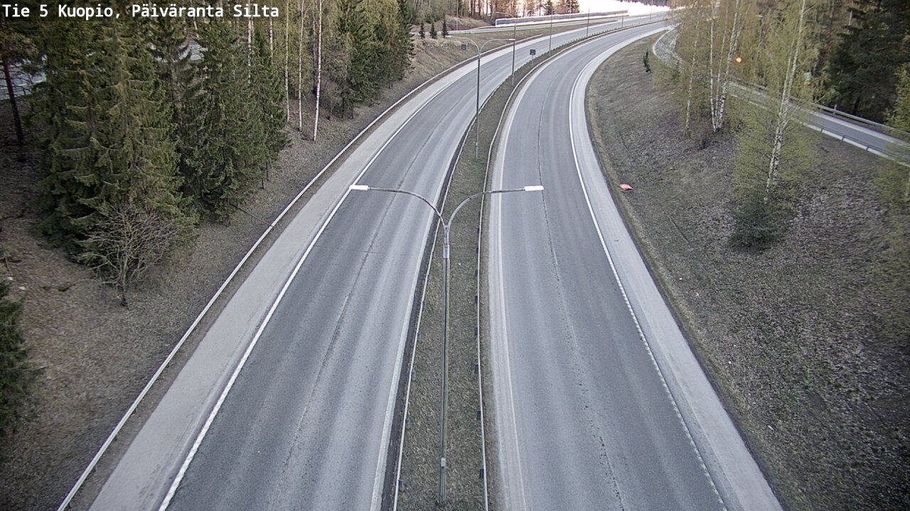 Weather Camera Image Väg 5 Kuopio, Päiväranta silta, Kuopio, Pohjois-Savo