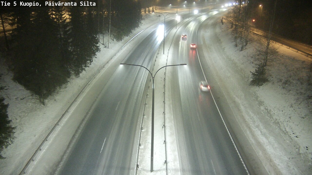 Weather Camera Image Road 5 Kuopio, Päiväranta silta, Kuopio, Pohjois-Savo