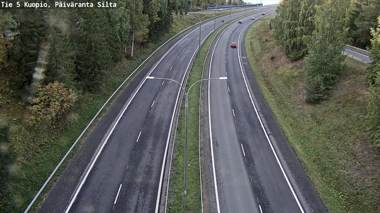 Weather Camera Image Road 5 Kuopio, Päiväranta silta, Kuopio, Pohjois-Savo