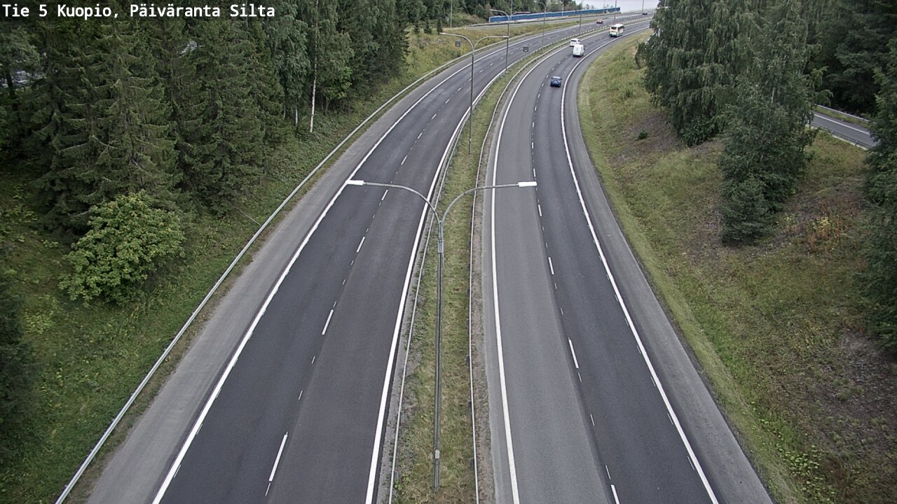 Weather Camera Image Road 5 Kuopio, Päiväranta silta, Kuopio, Pohjois-Savo