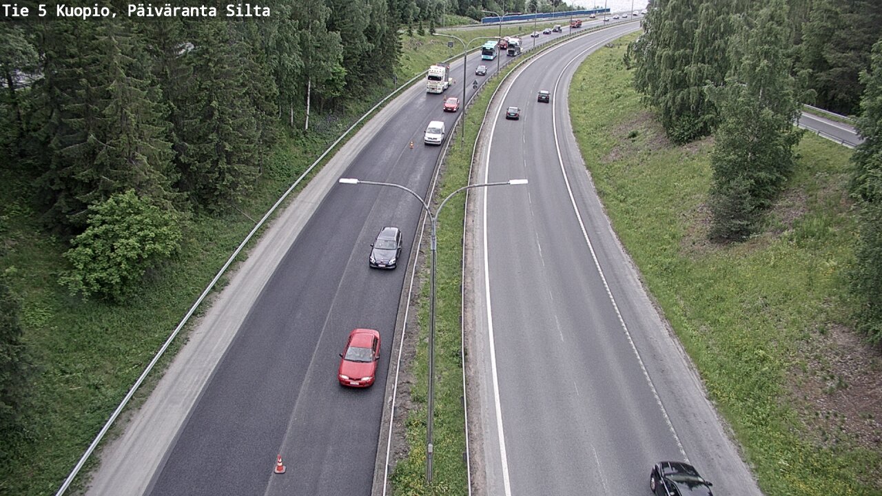 Kelikamerat Kuva Tie 5 Kuopio, Päiväranta silta, Kuopio, Pohjois-Savo