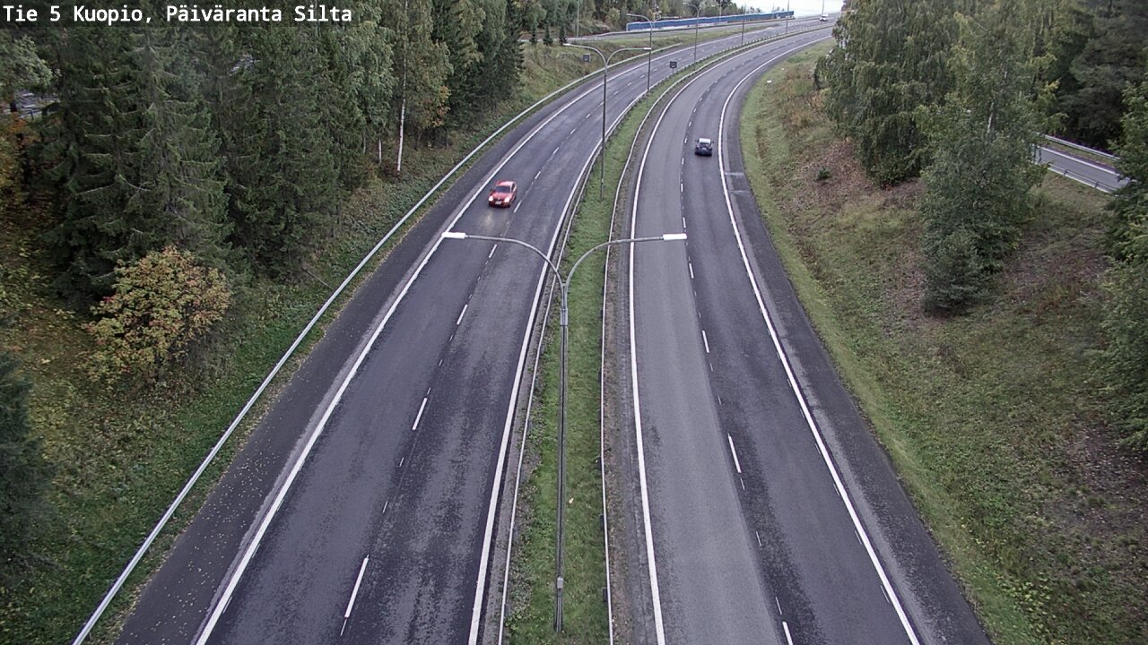 Weather Camera Image Road 5 Kuopio, Päiväranta silta, Kuopio, Pohjois-Savo
