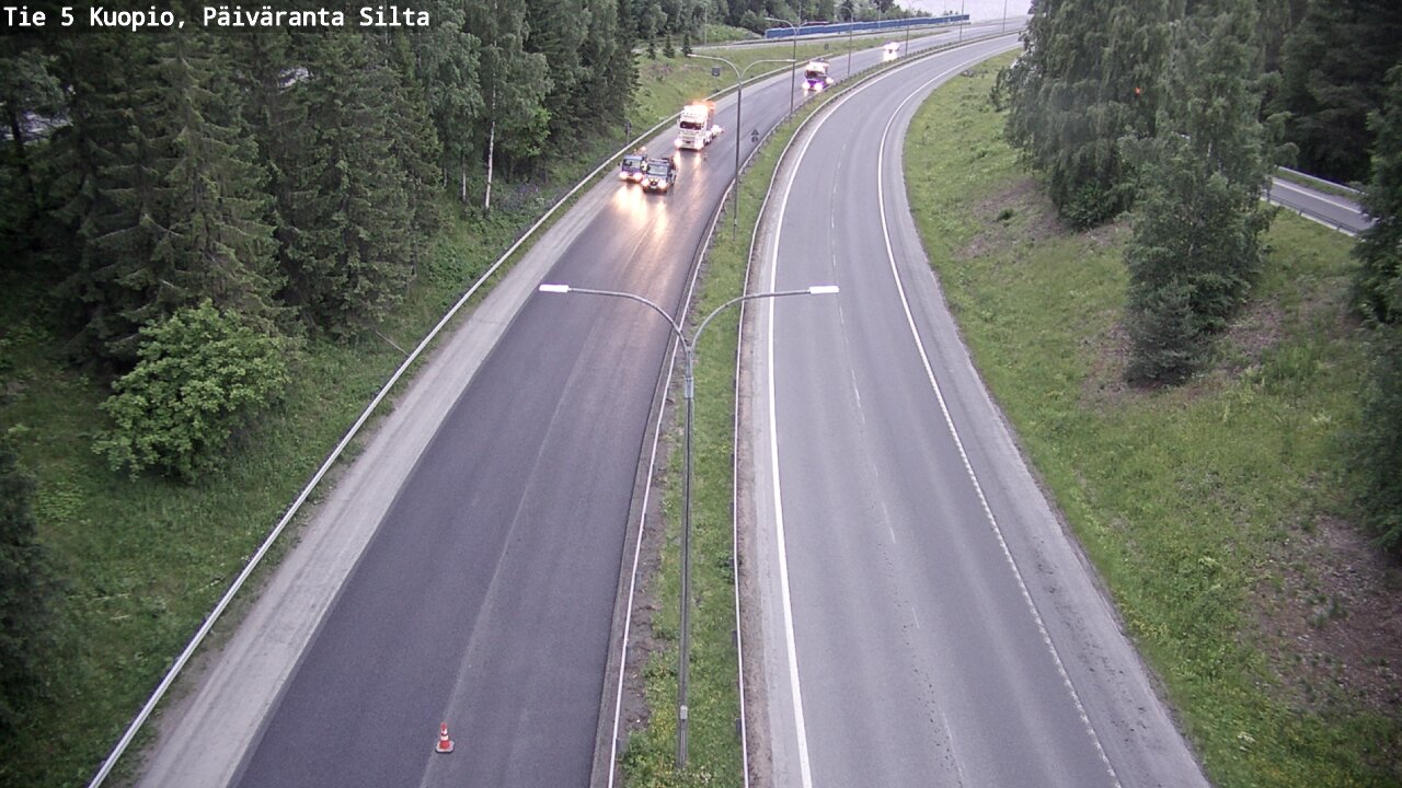 Kelikamerat Kuva Tie 5 Kuopio, Päiväranta silta, Kuopio, Pohjois-Savo