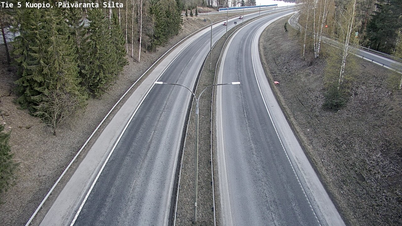 Weather Camera Image Road 5 Kuopio, Päiväranta silta, Kuopio, Pohjois-Savo
