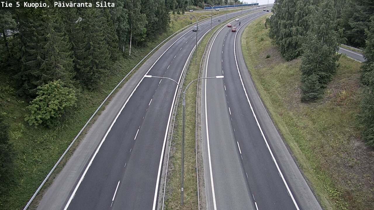 Weather Camera Image Road 5 Kuopio, Päiväranta silta, Kuopio, Pohjois-Savo