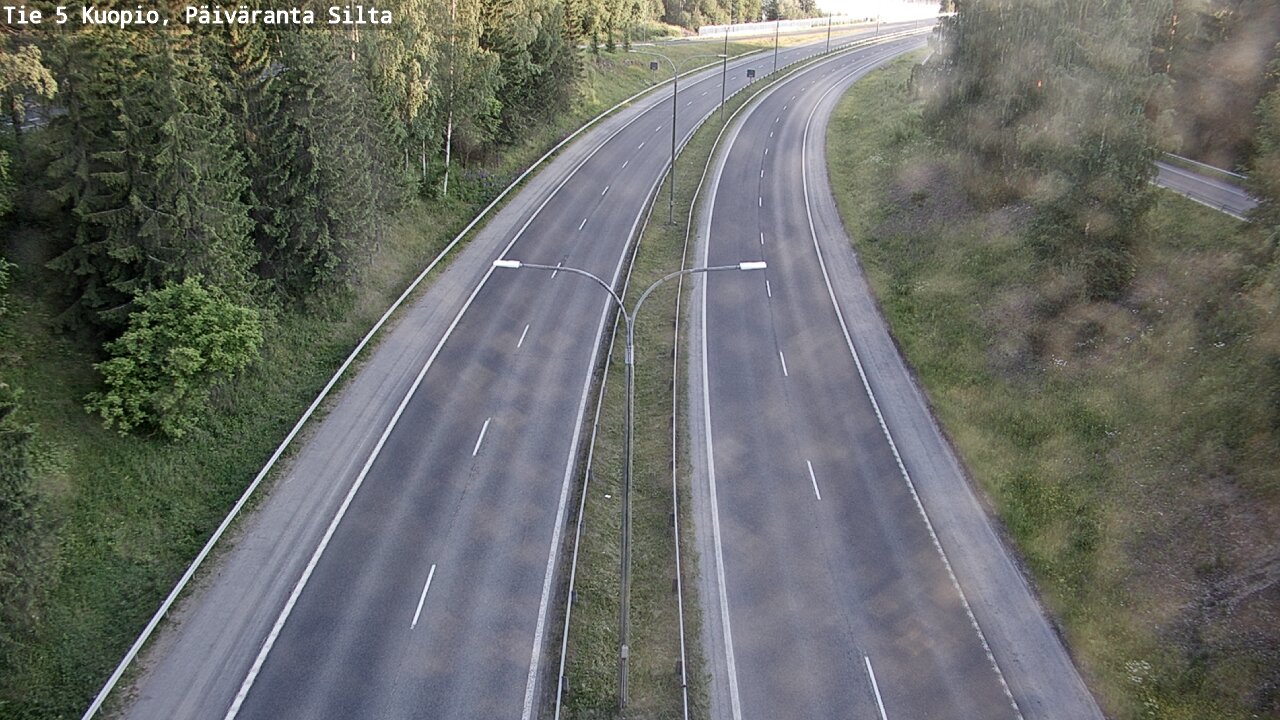 Weather Camera Image Road 5 Kuopio, Päiväranta silta, Kuopio, Pohjois-Savo