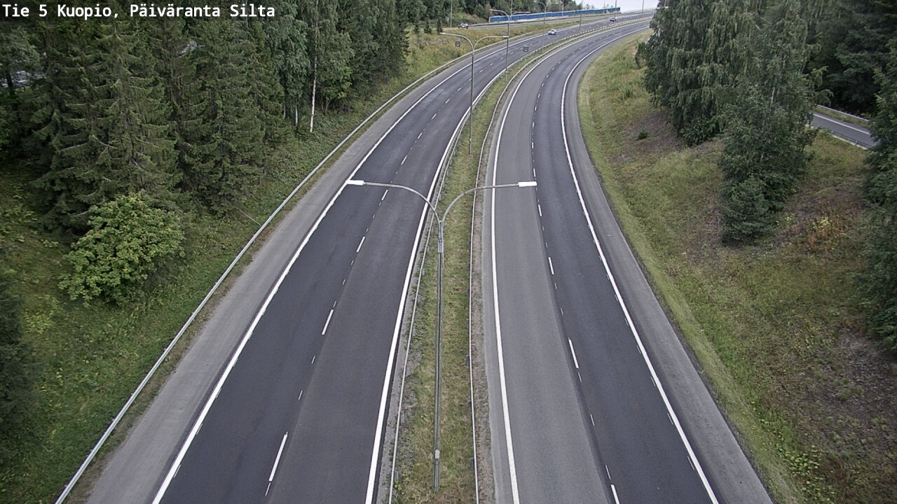 Weather Camera Image Road 5 Kuopio, Päiväranta silta, Kuopio, Pohjois-Savo