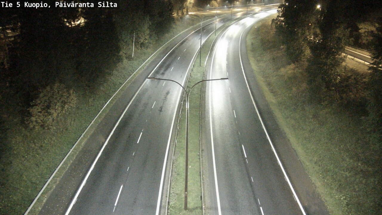 Weather Camera Image Road 5 Kuopio, Päiväranta silta, Kuopio, Pohjois-Savo