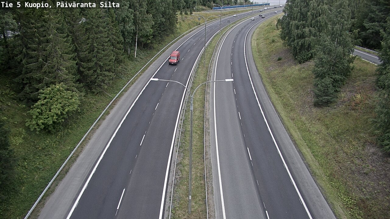 Weather Camera Image Road 5 Kuopio, Päiväranta silta, Kuopio, Pohjois-Savo