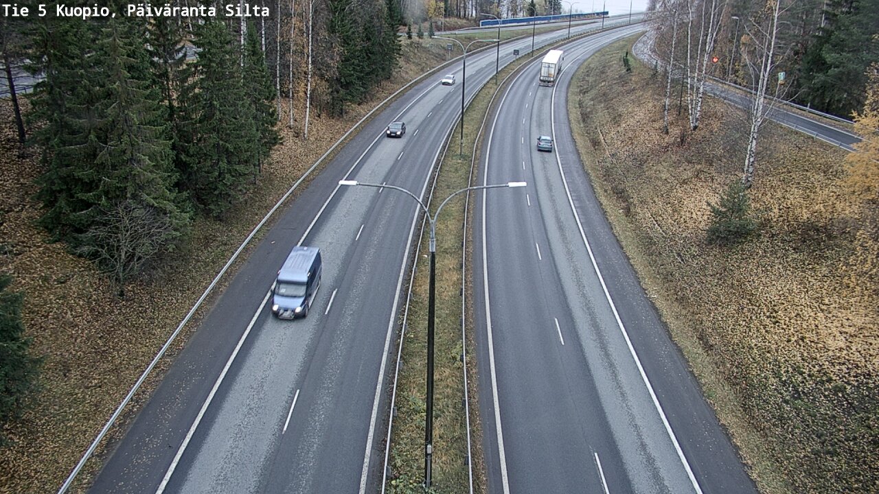 Weather Camera Image Väg 5 Kuopio, Päiväranta silta, Kuopio, Pohjois-Savo