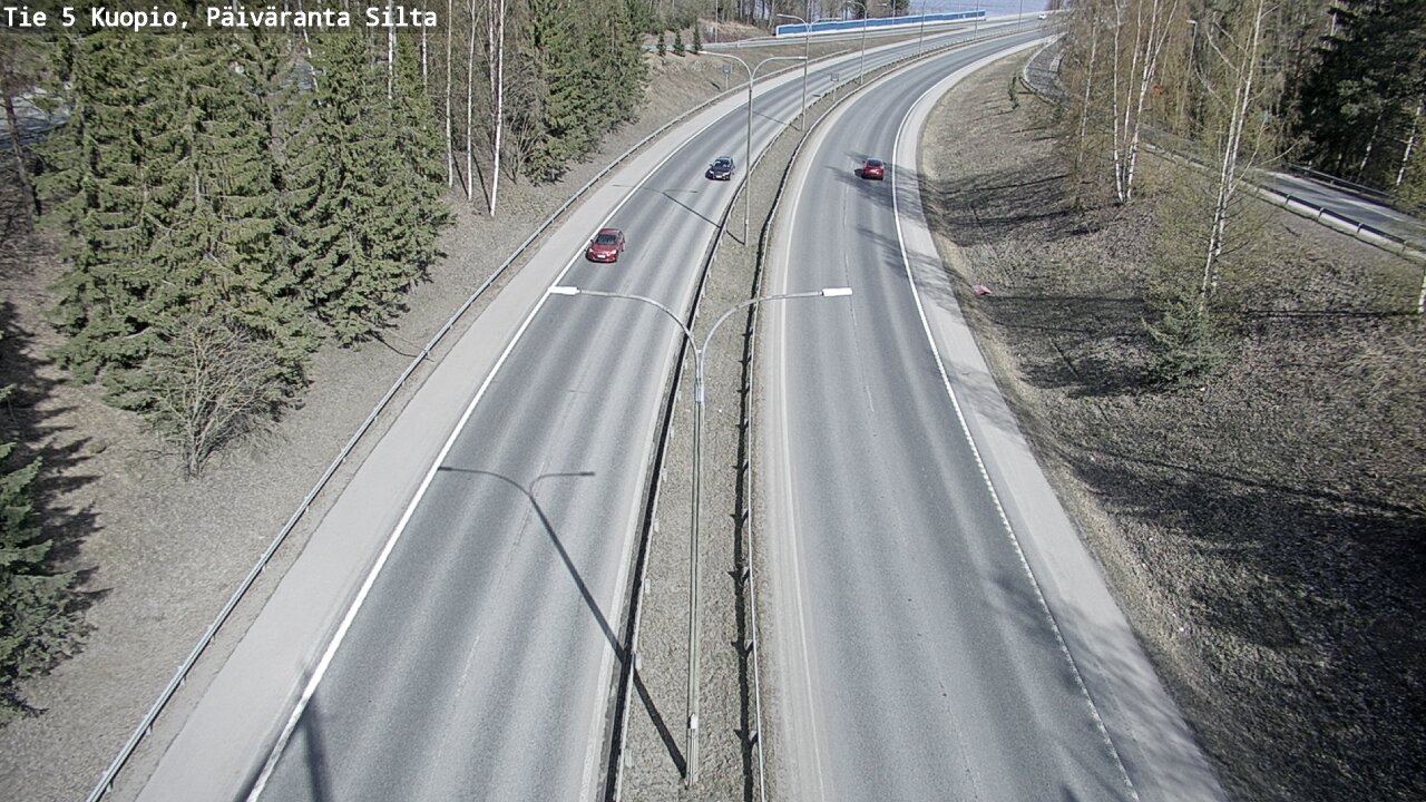 Weather Camera Image Road 5 Kuopio, Päiväranta silta, Kuopio, Pohjois-Savo
