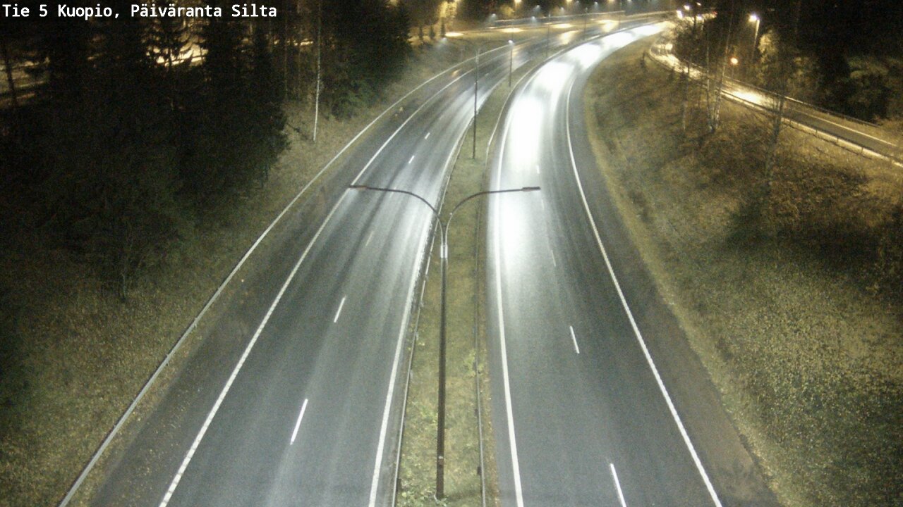 Weather Camera Image Road 5 Kuopio, Päiväranta silta, Kuopio, Pohjois-Savo