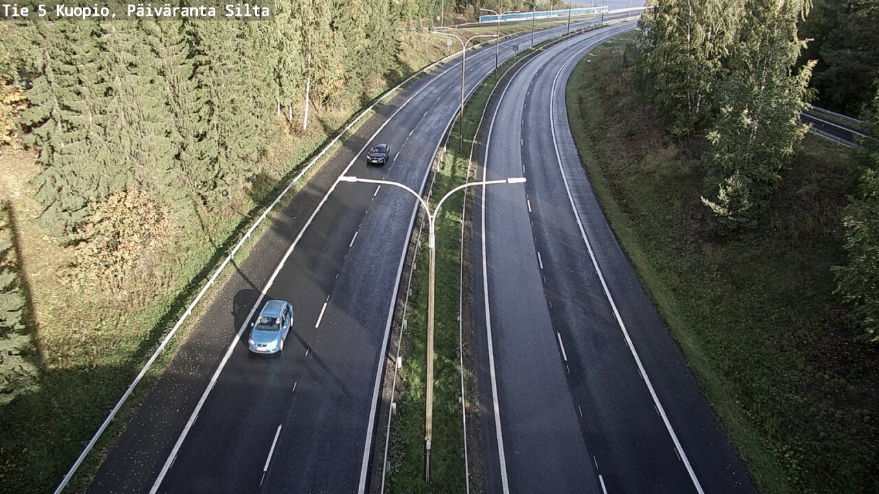 Weather Camera Image Road 5 Kuopio, Päiväranta silta, Kuopio, Pohjois-Savo