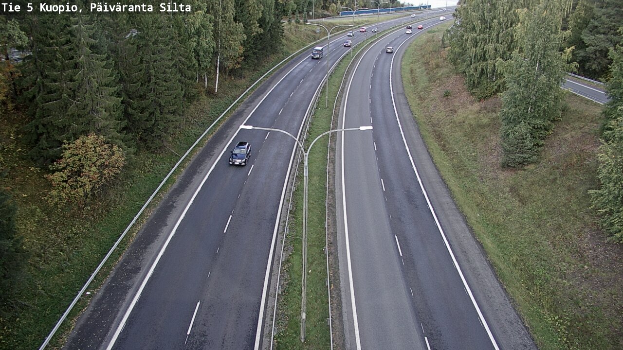 Kelikamerat Kuva Tie 5 Kuopio, Päiväranta silta, Kuopio, Pohjois-Savo