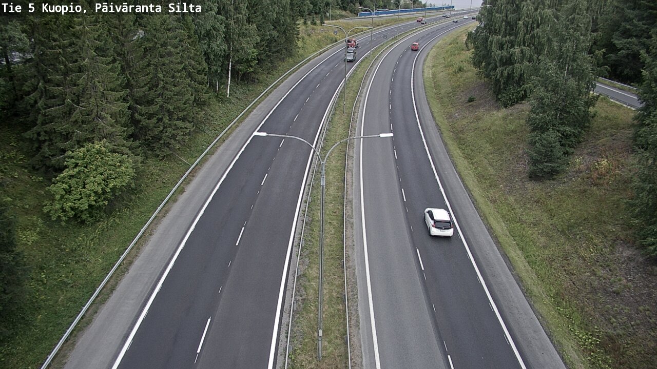 Weather Camera Image Road 5 Kuopio, Päiväranta silta, Kuopio, Pohjois-Savo