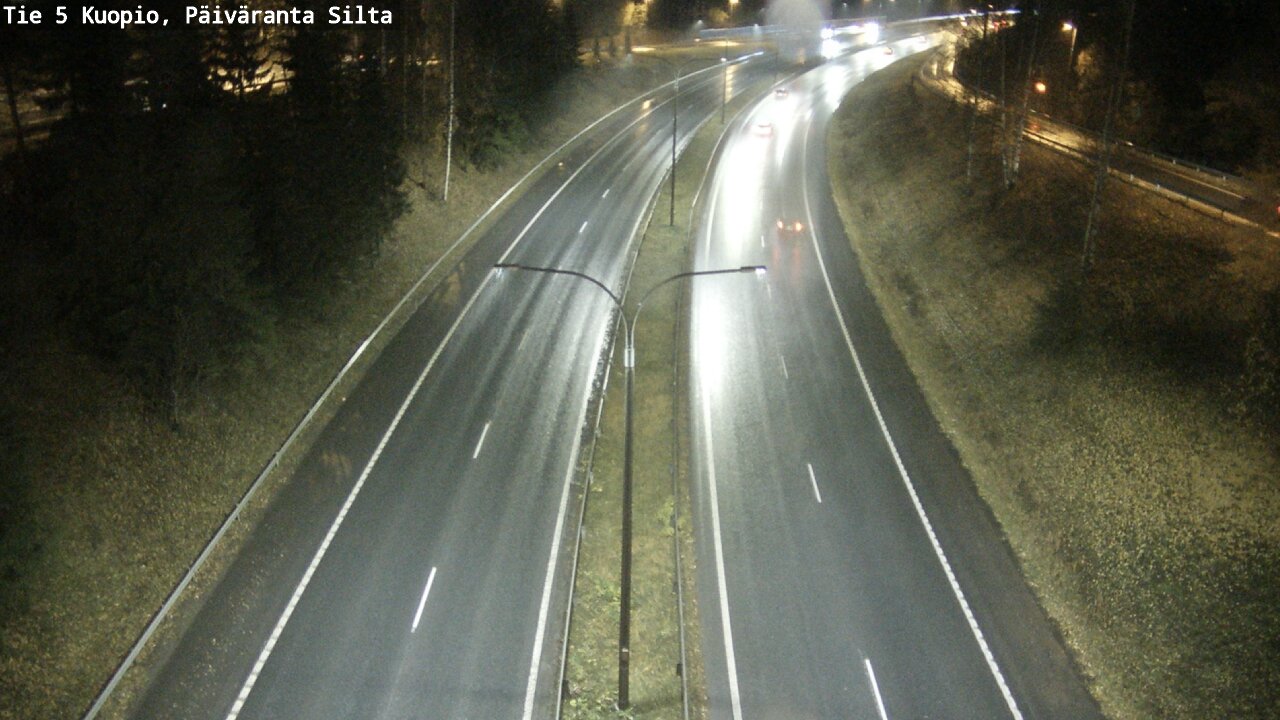 Weather Camera Image Väg 5 Kuopio, Päiväranta silta, Kuopio, Pohjois-Savo