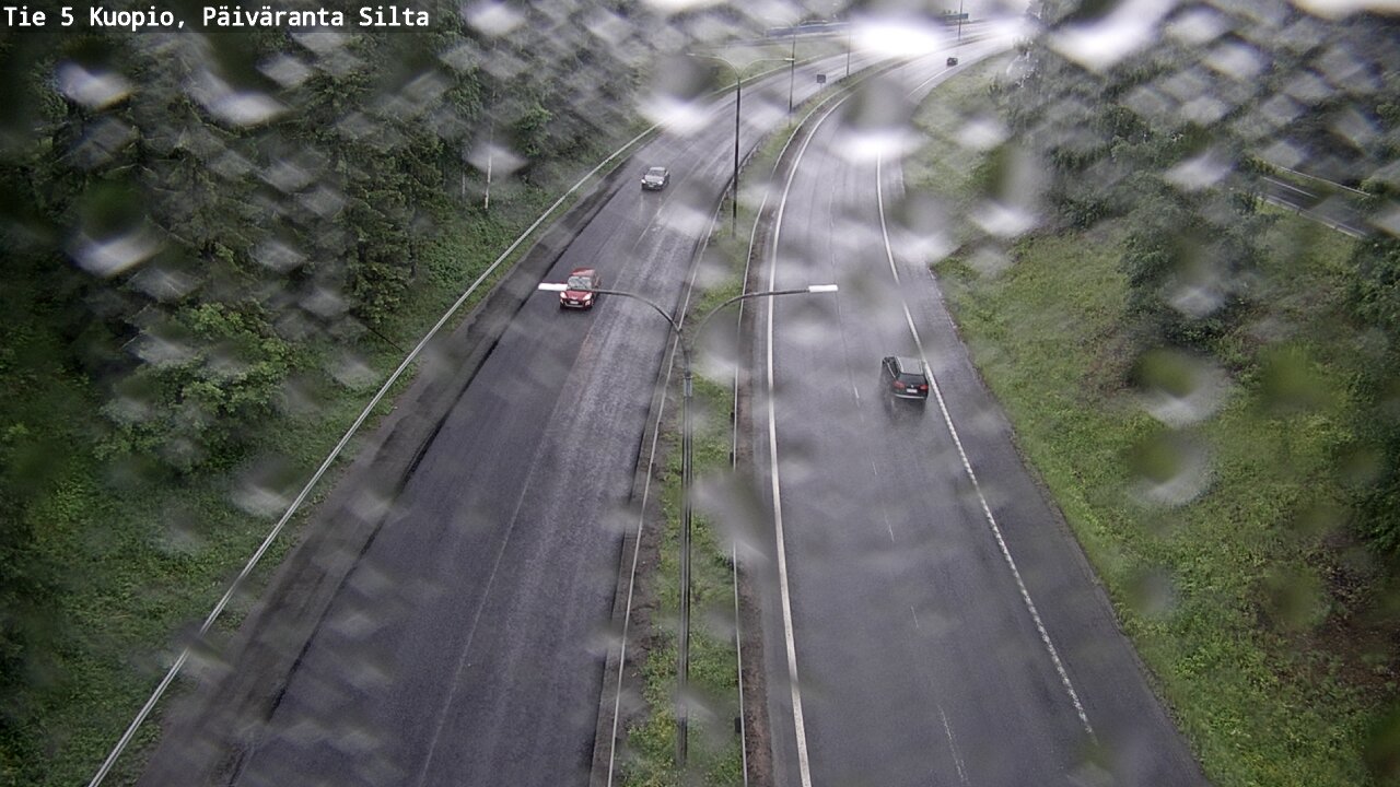 Weather Camera Image Väg 5 Kuopio, Päiväranta silta, Kuopio, Pohjois-Savo