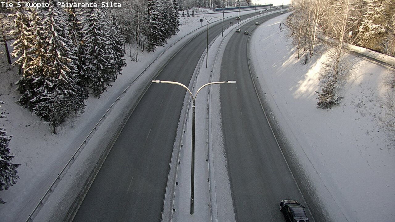 Weather Camera Image Väg 5 Kuopio, Päiväranta silta, Kuopio, Pohjois-Savo