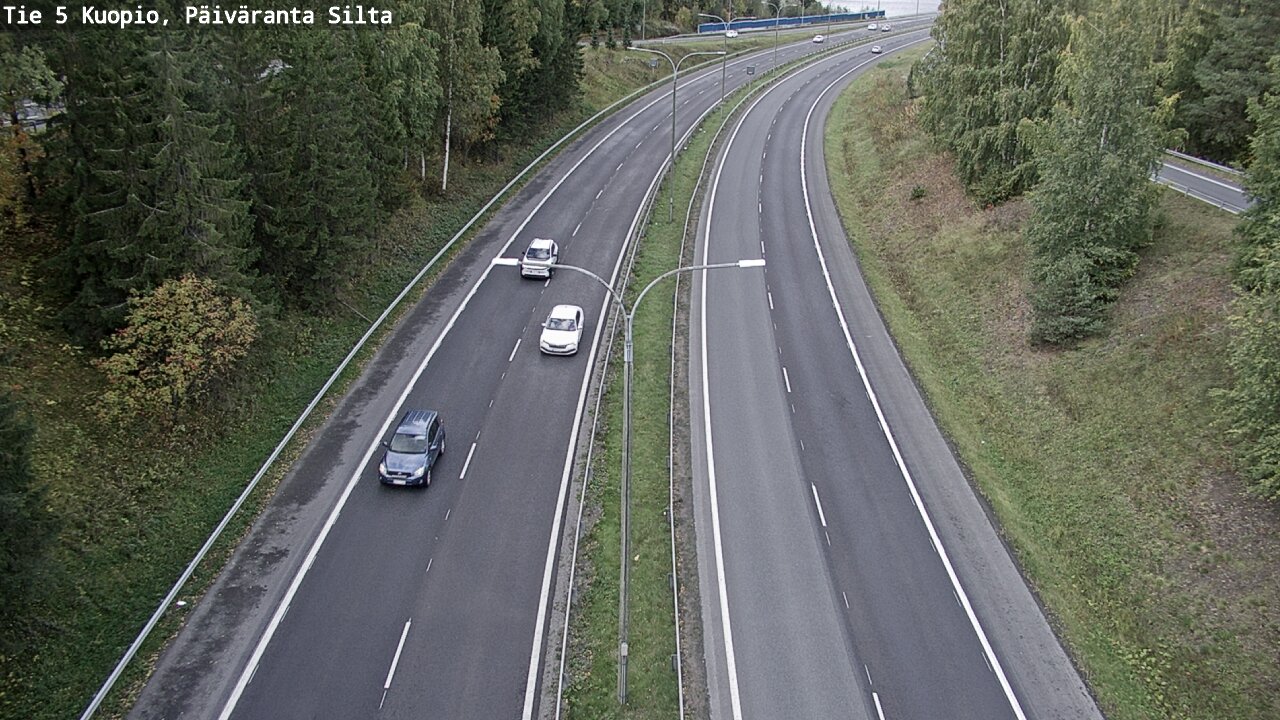 Weather Camera Image Väg 5 Kuopio, Päiväranta silta, Kuopio, Pohjois-Savo