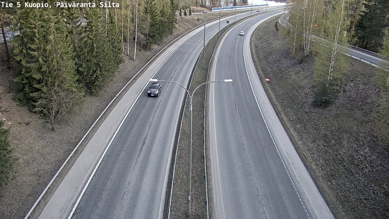 Weather Camera Image Väg 5 Kuopio, Päiväranta silta, Kuopio, Pohjois-Savo