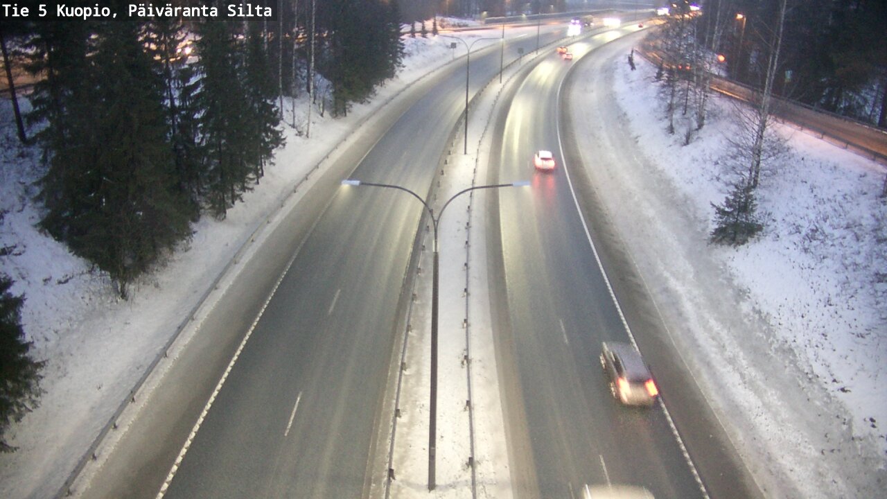 Weather Camera Image Road 5 Kuopio, Päiväranta silta, Kuopio, Pohjois-Savo