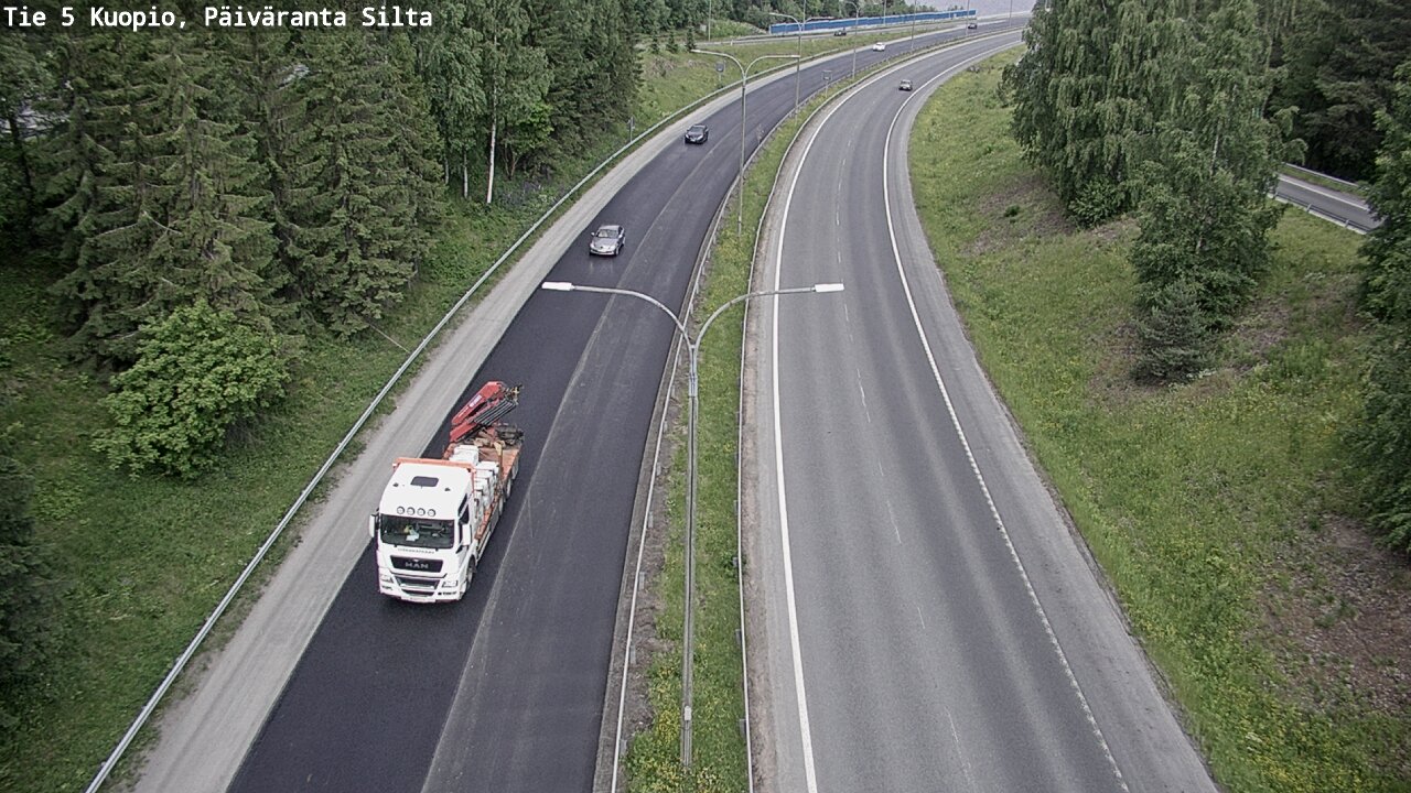Kelikamerat Kuva Tie 5 Kuopio, Päiväranta silta, Kuopio, Pohjois-Savo