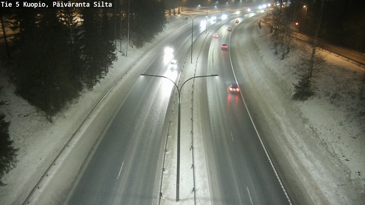 Weather Camera Image Road 5 Kuopio, Päiväranta silta, Kuopio, Pohjois-Savo