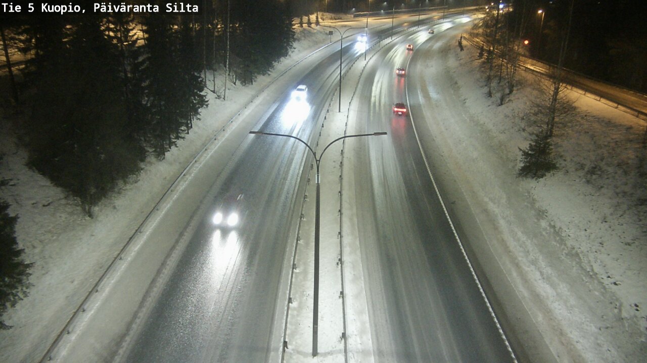 Weather Camera Image Road 5 Kuopio, Päiväranta silta, Kuopio, Pohjois-Savo