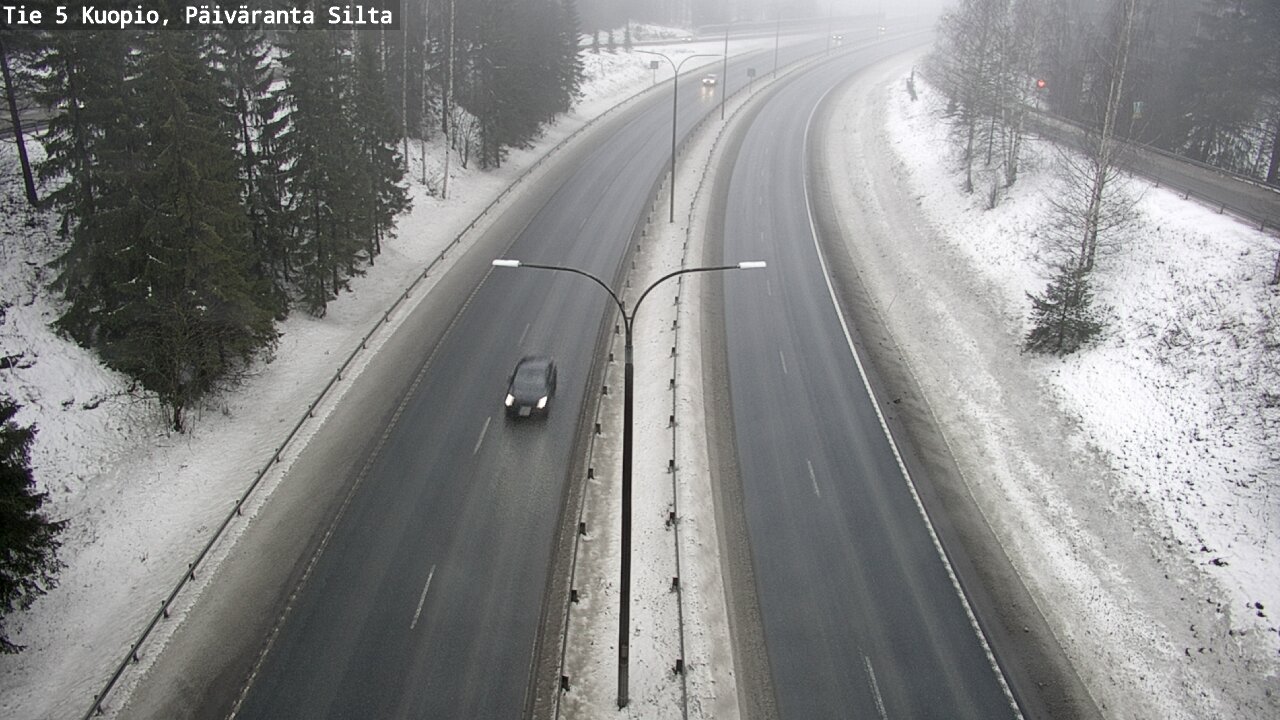 Weather Camera Image Road 5 Kuopio, Päiväranta silta, Kuopio, Pohjois-Savo
