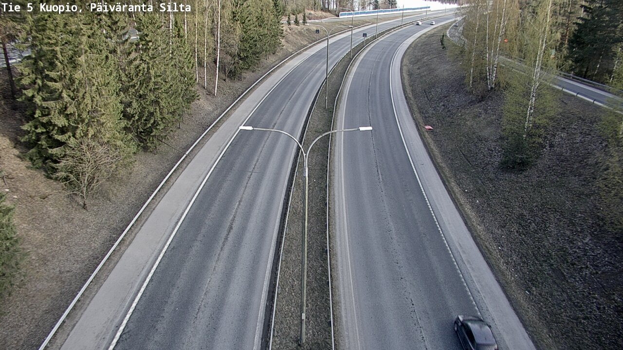 Weather Camera Image Väg 5 Kuopio, Päiväranta silta, Kuopio, Pohjois-Savo