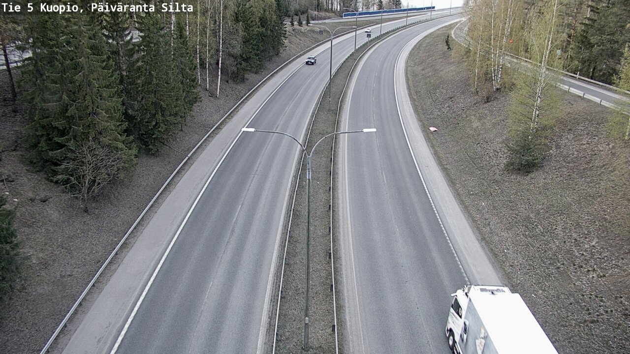 Weather Camera Image Road 5 Kuopio, Päiväranta silta, Kuopio, Pohjois-Savo